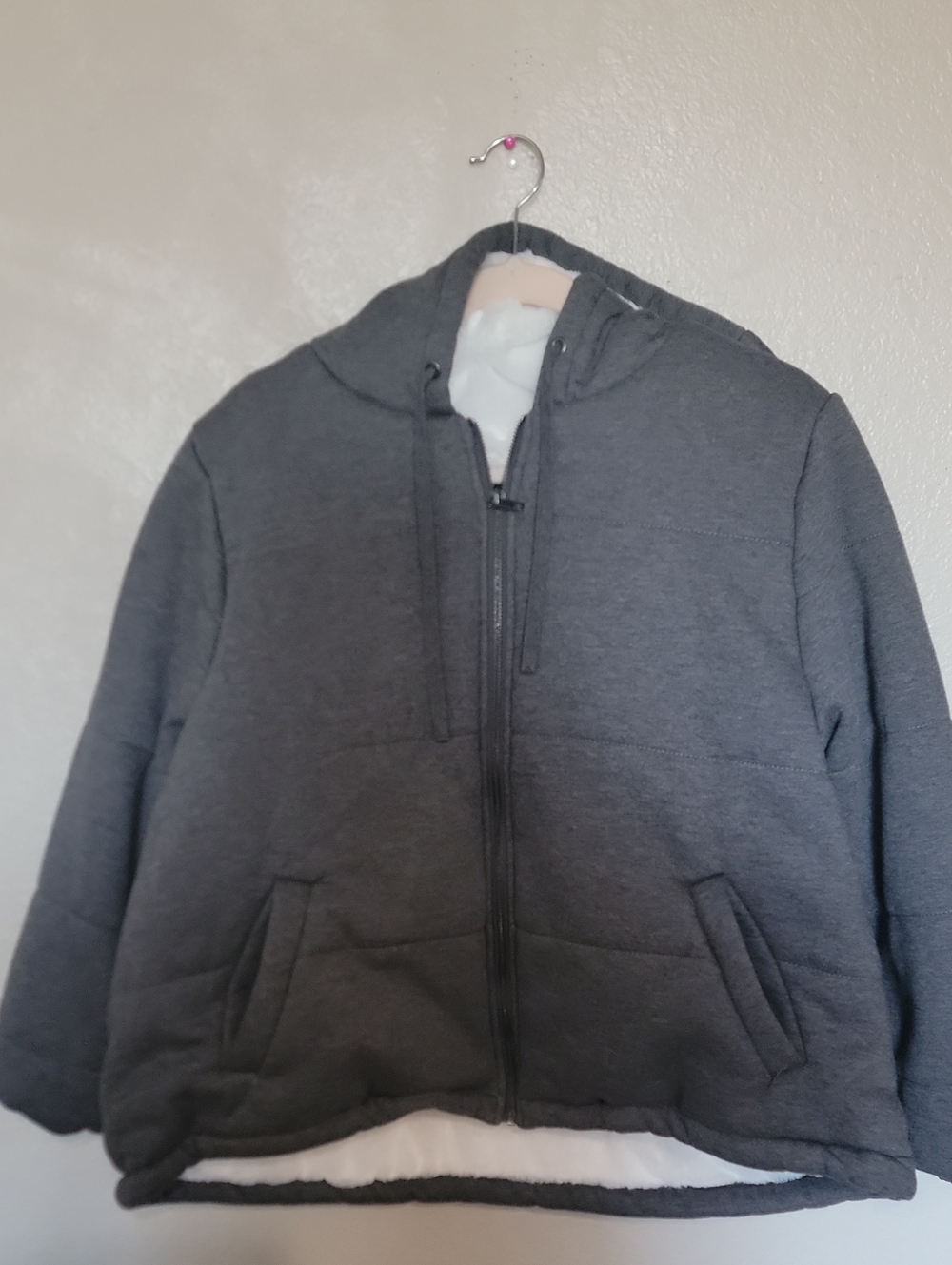 torrid Charcoal Gray Full-Zip Hooded Sweater Jacket